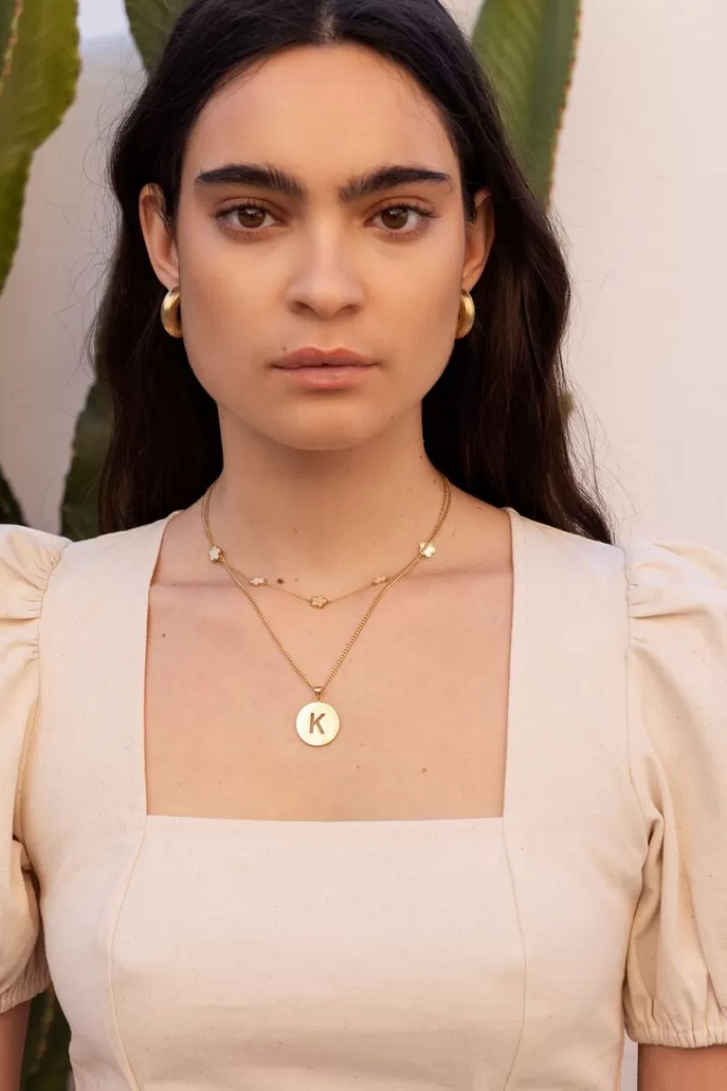 My Jewellery Collier Minimaliste Avec Fleurs En Nacre