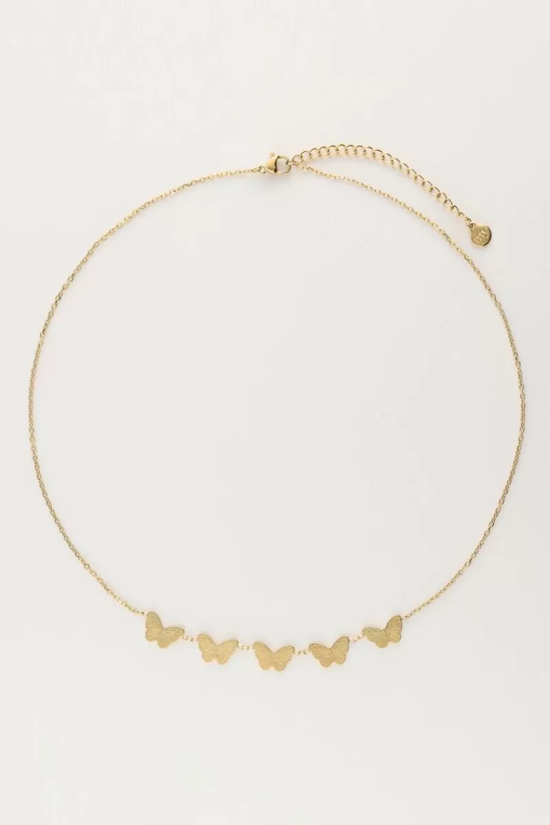 My Jewellery Collier Minimaliste Avec Papillons