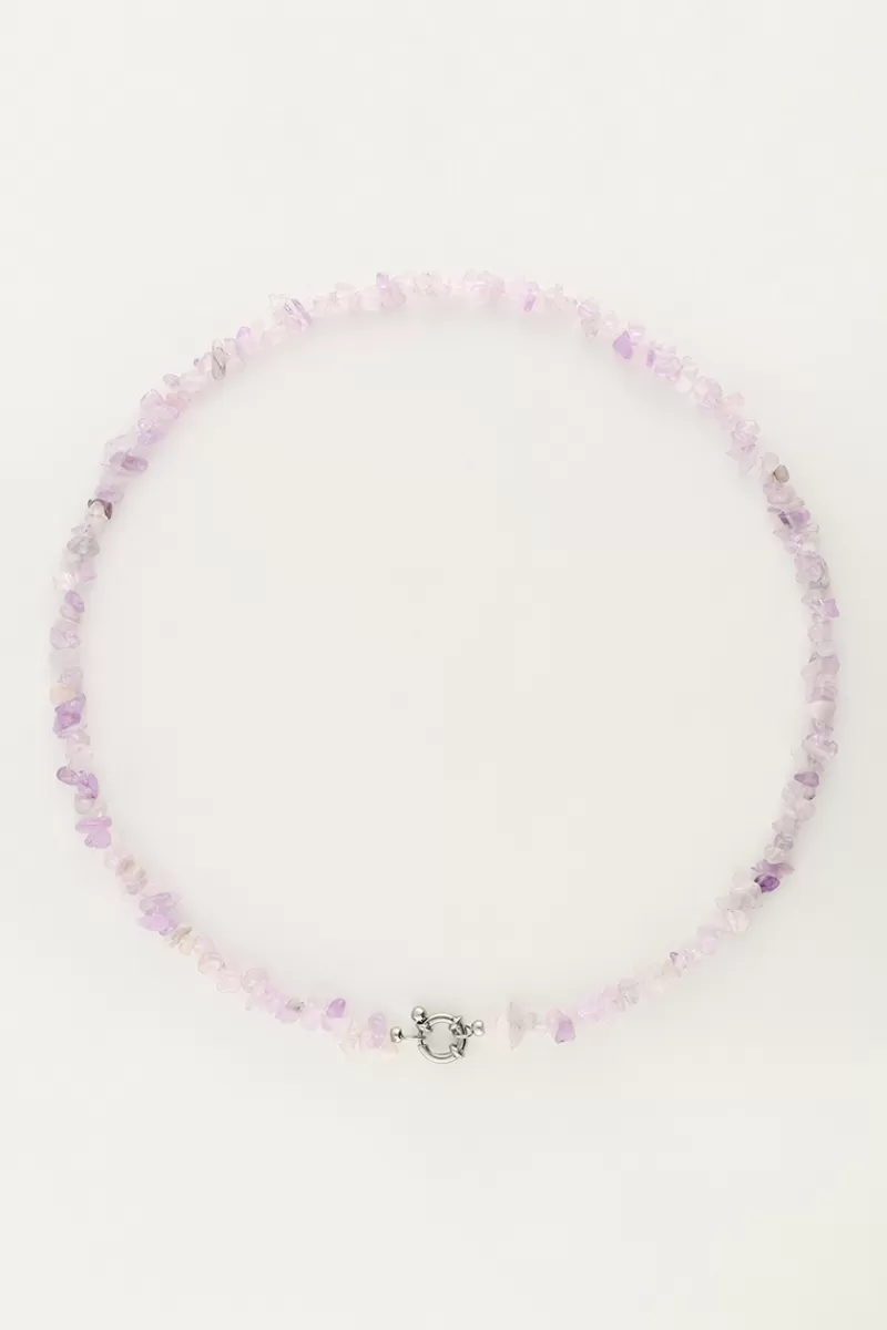 My Jewellery Collier Océan Avec Pierres Lilas