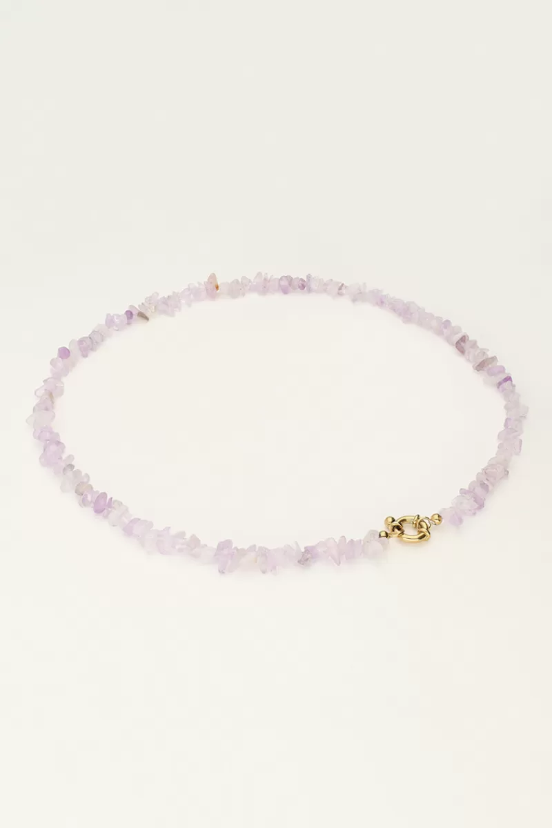 My Jewellery Collier Océan Avec Pierres Lilas
