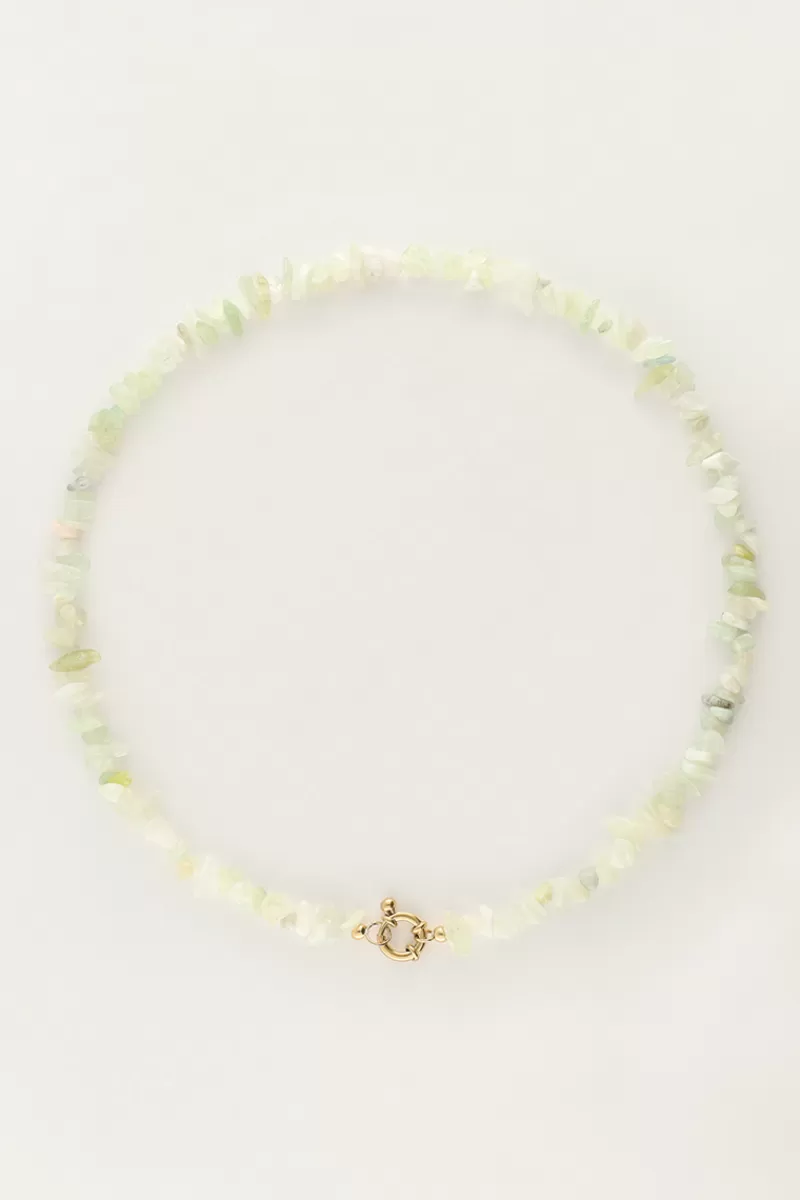My Jewellery Collier Océan Avec Pierres Vert Menthe