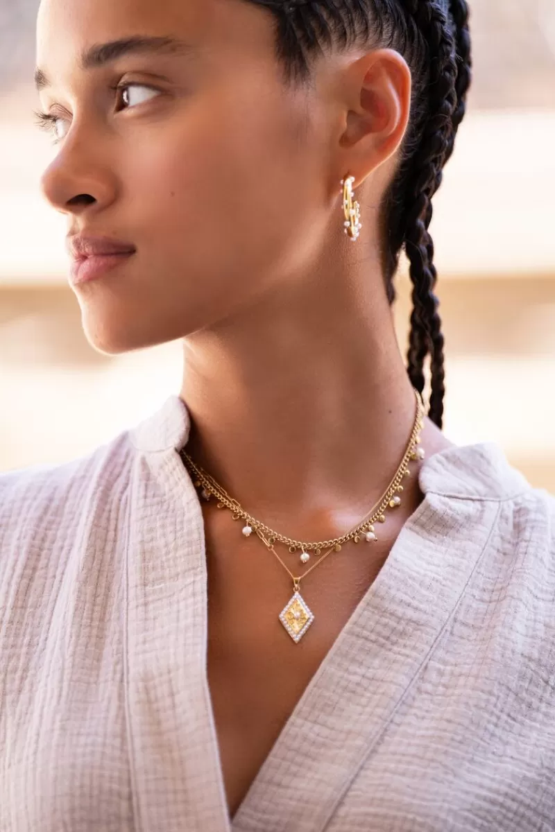 My Jewellery Collier Perles Et Médaillons