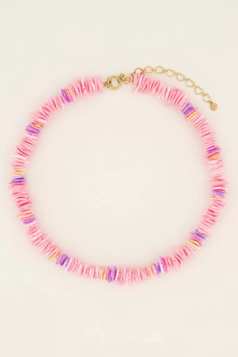 My Jewellery Collier Rose à Perles Plates Sunchasers