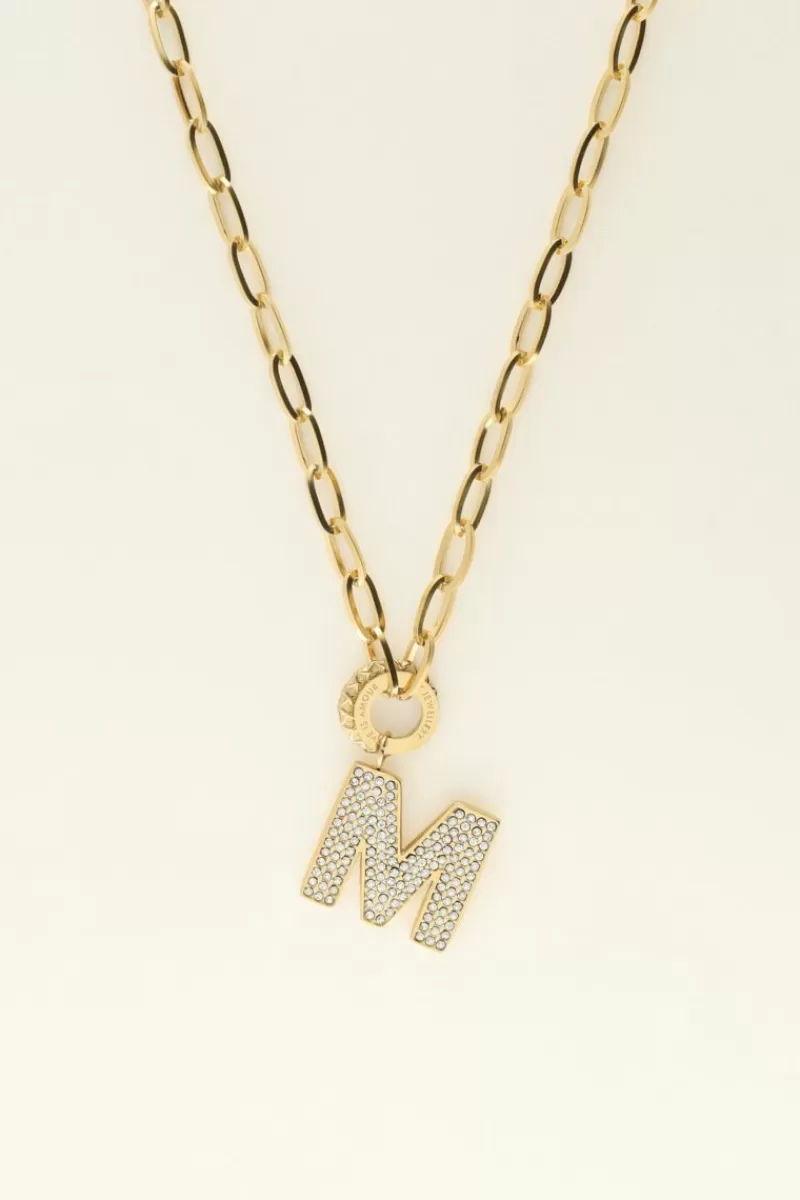 My Jewellery Collier Strass à Initiale