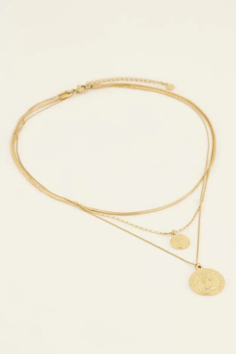 My Jewellery Collier Trois Chaînes à Médaillon