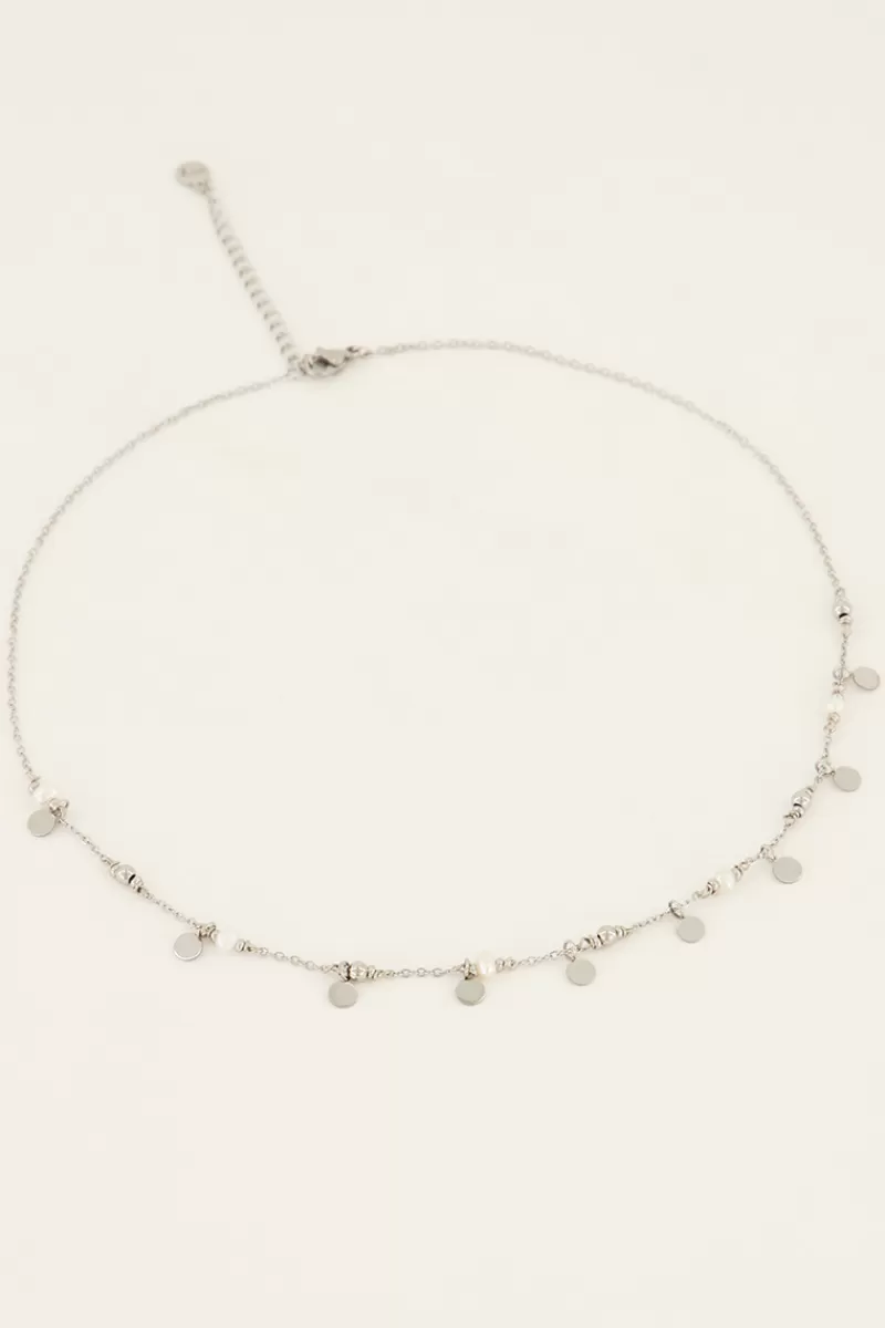 My Jewellery Collier Vintage Avec Pastilles Et Perles