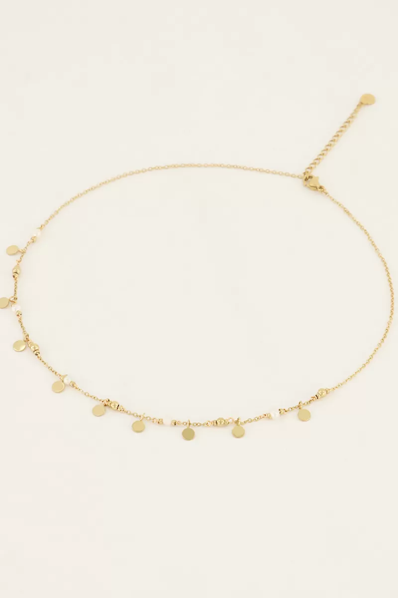My Jewellery Collier Vintage Avec Pastilles Et Perles