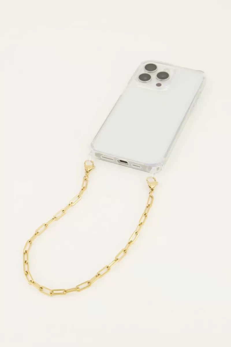 My Jewellery Cordon De Téléphone Avec Lien En Or