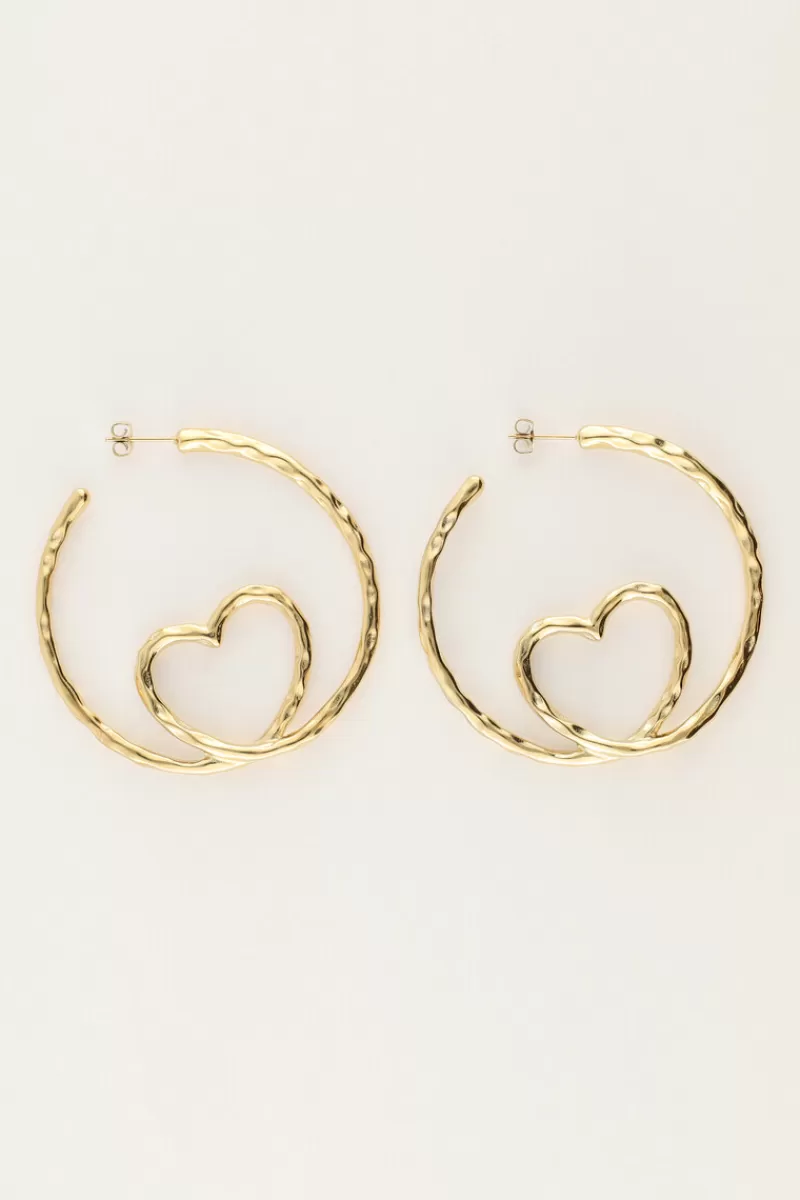 My Jewellery Créoles Avec Cœur Torsadé