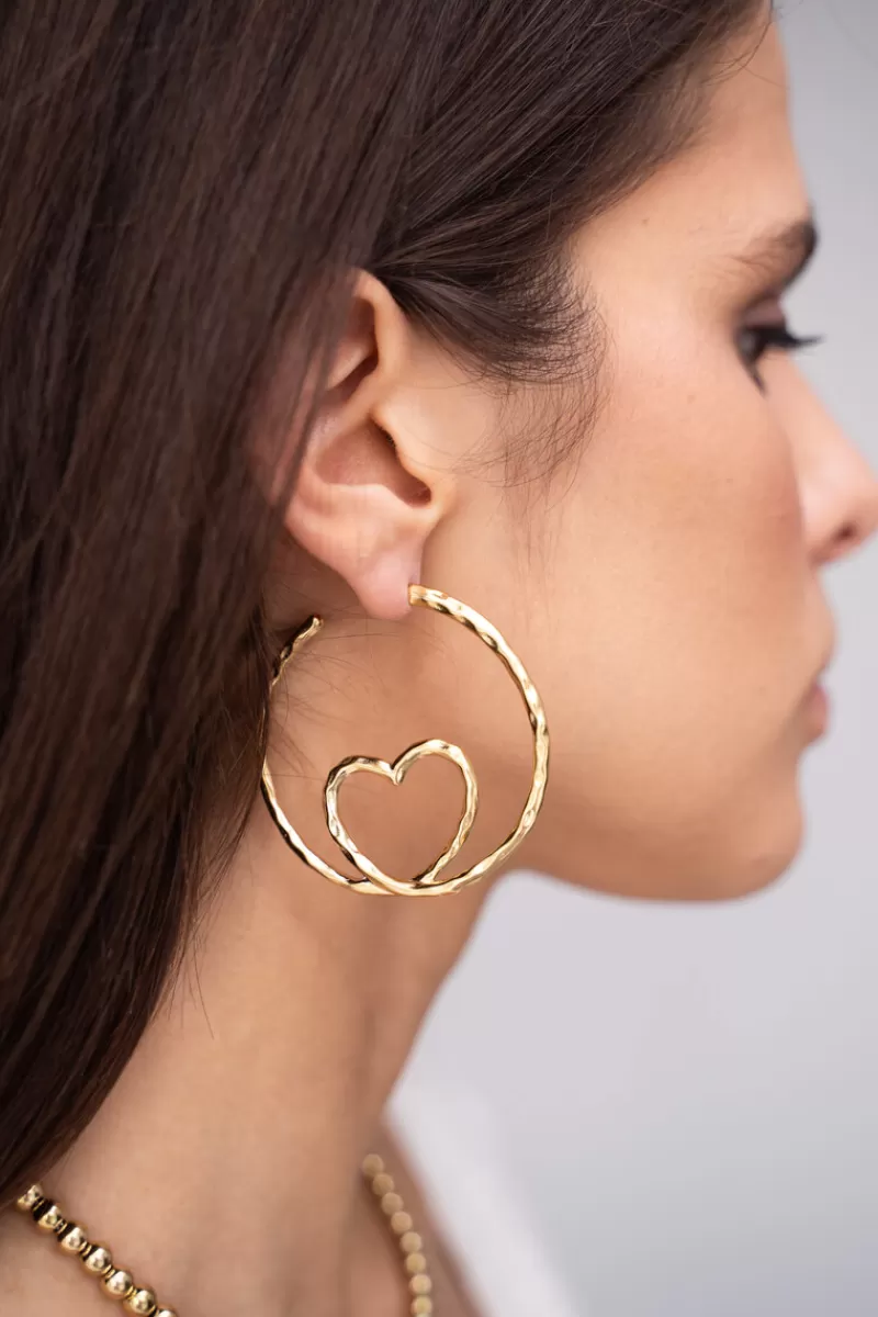 My Jewellery Créoles Avec Cœur Torsadé