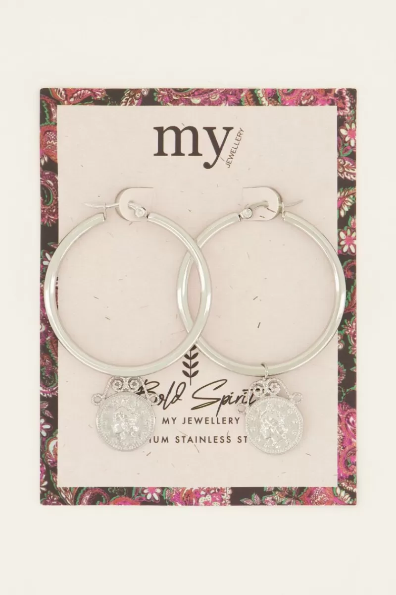 My Jewellery Créoles Bold Spirit Avec Médaillon