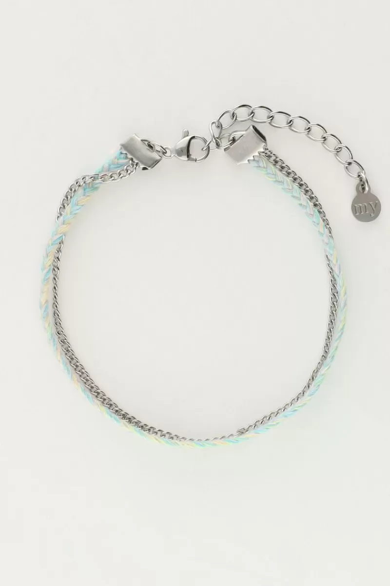 My Jewellery Double Bracelet Avec Chaîne Et Corde