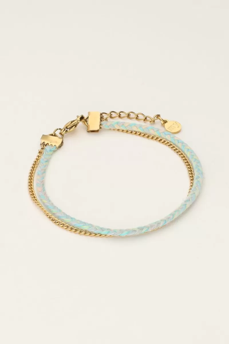 My Jewellery Double Bracelet Avec Chaîne Et Corde
