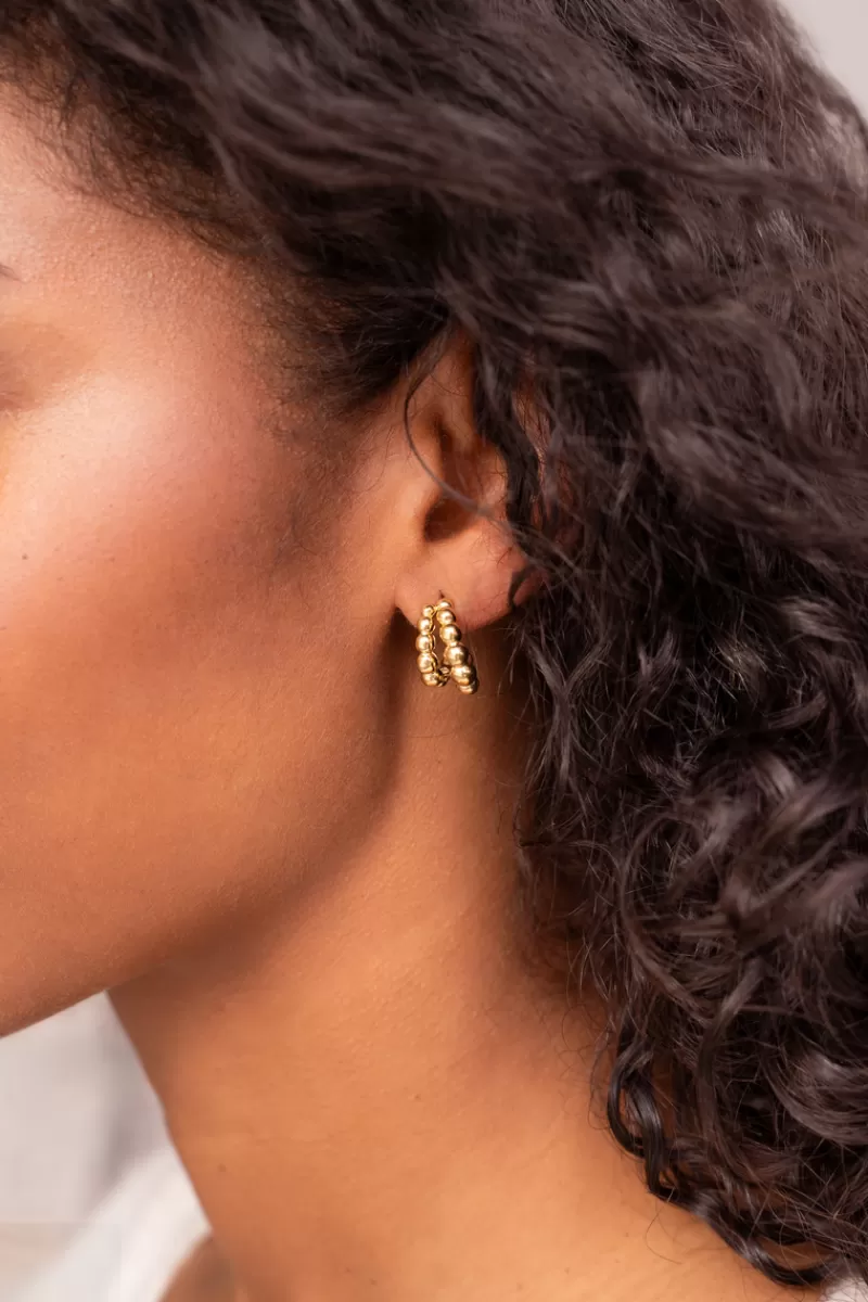 My Jewellery Doubles Créoles Bold Avec Pois