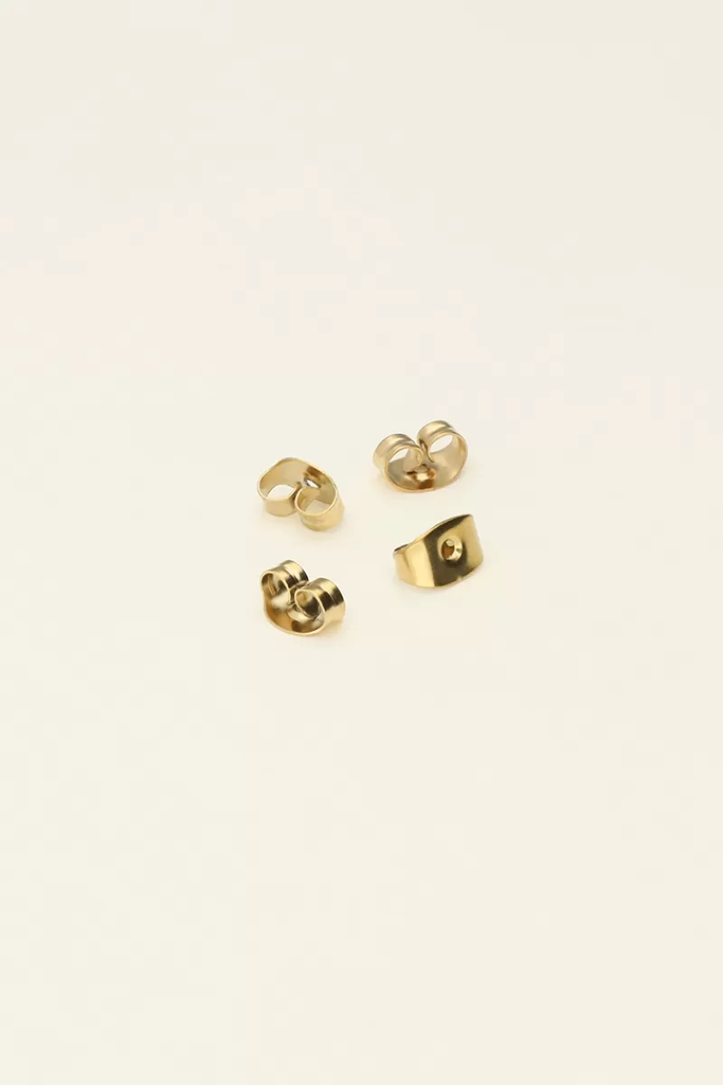 My Jewellery Fermoirs De Boucles D'oreilles En Acier Inoxydable 4 Pièces