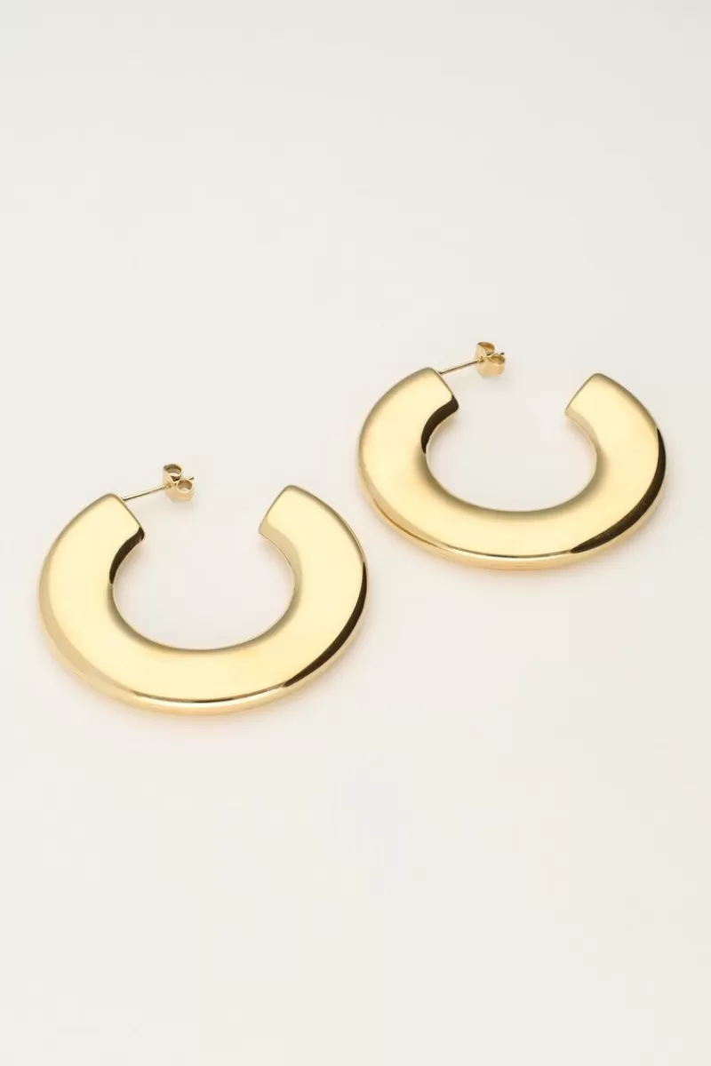 My Jewellery Grandes Boucles D'oreilles Ouvertes Rondes