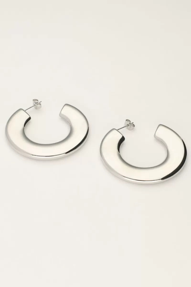 My Jewellery Grandes Boucles D'oreilles Ouvertes Rondes