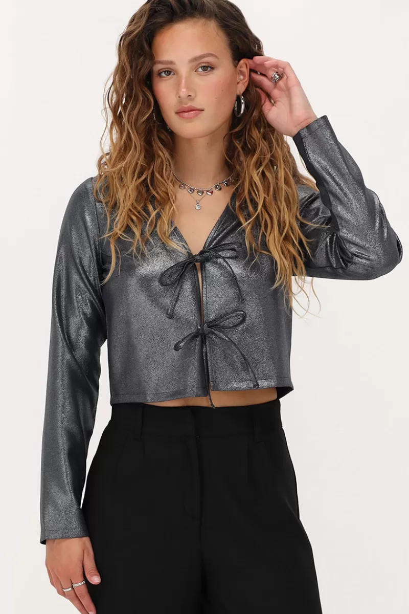 My Jewellery Gris Foncé Foncé Avec Lurex Et Nœuds