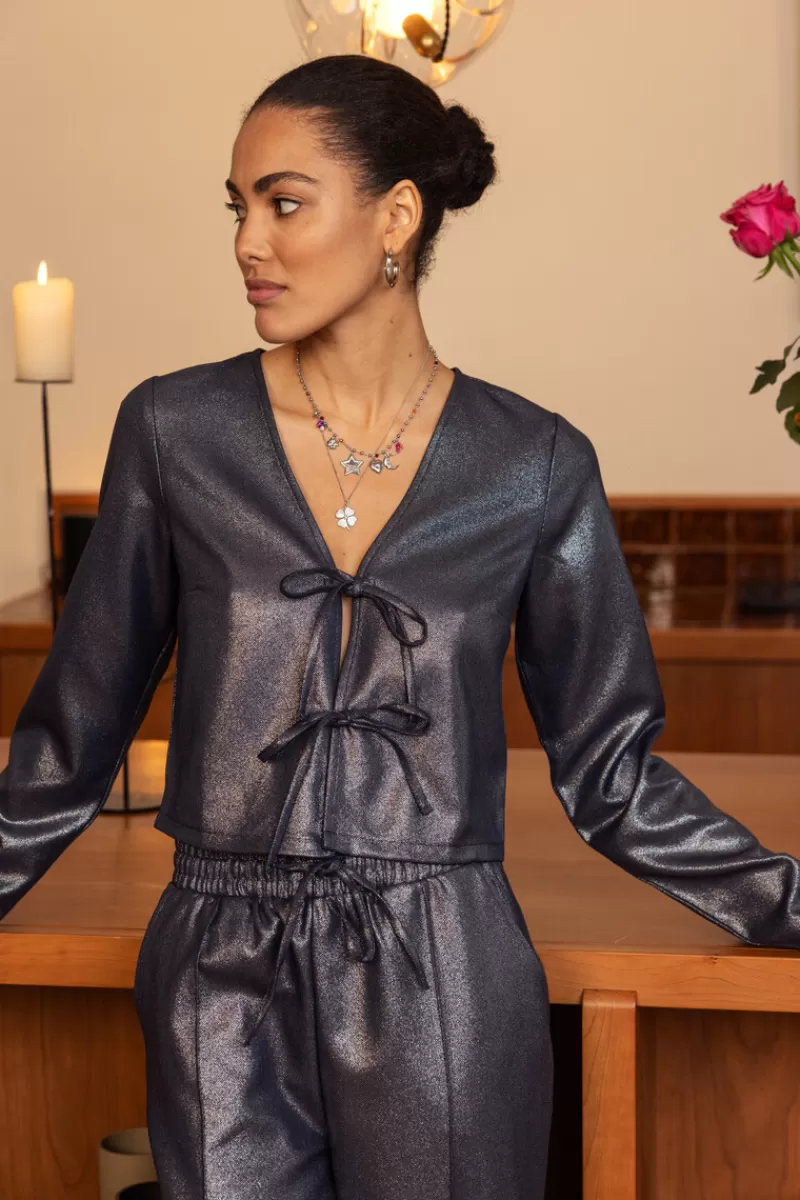 My Jewellery Gris Foncé Foncé Avec Lurex Et Nœuds