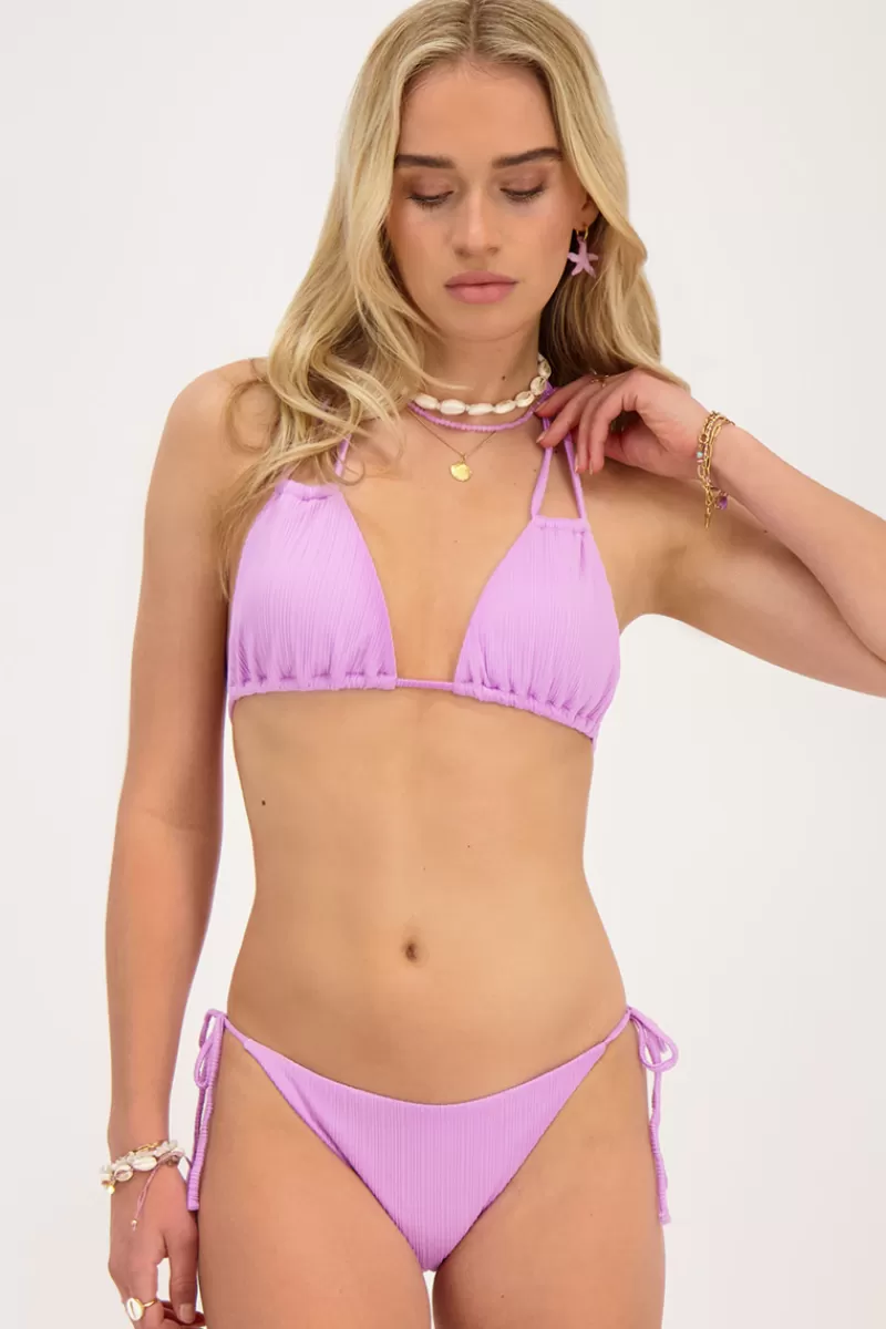 My Jewellery Haut De Bikini Triangle Lilas à Double Bretelles