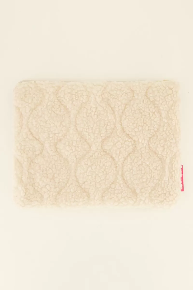 My Jewellery Housse Pour Ordinateur Teddy Beige Avec Motif