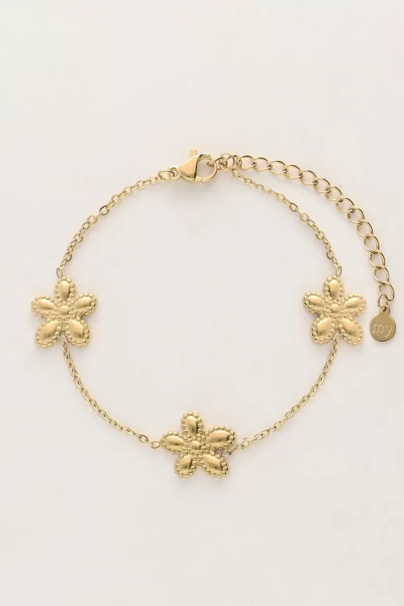 My Jewellery Island Bracelet Avec 3 Fleurs
