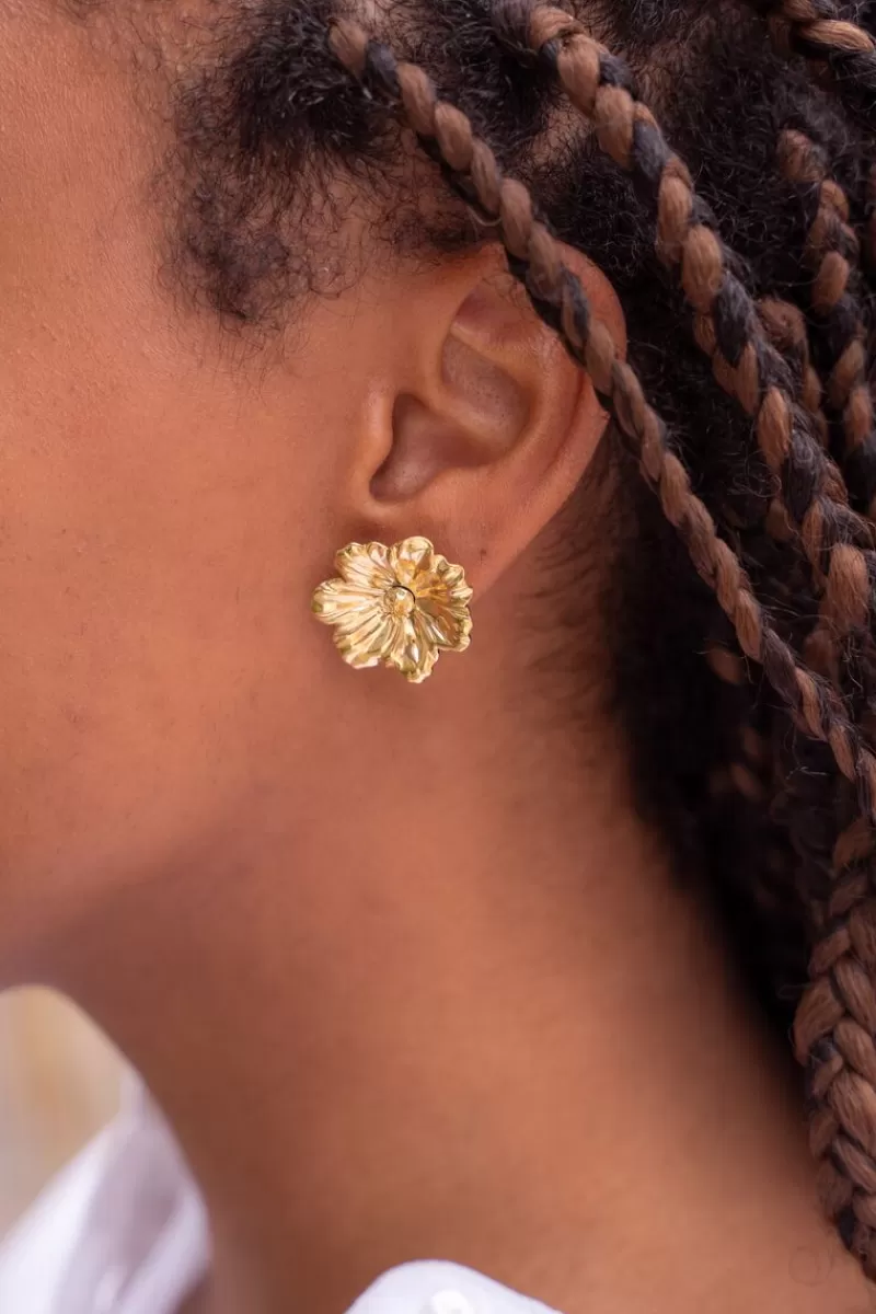 My Jewellery Island Clous D'oreilles Avec Fleur