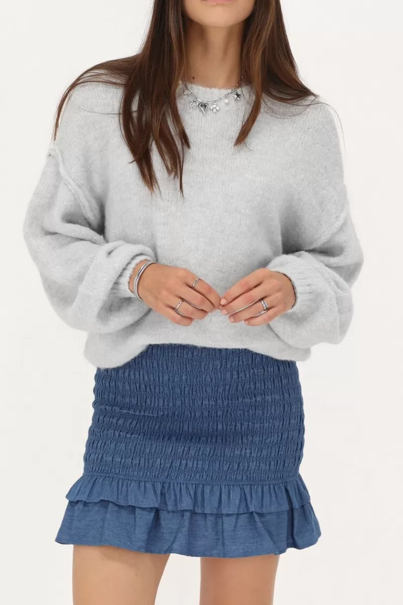My Jewellery Jupe En Denim Bleu Avec Smock