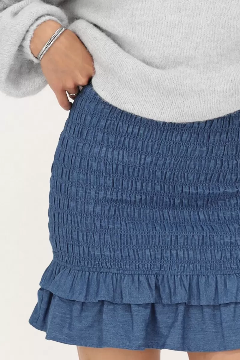 My Jewellery Jupe En Denim Bleu Avec Smock