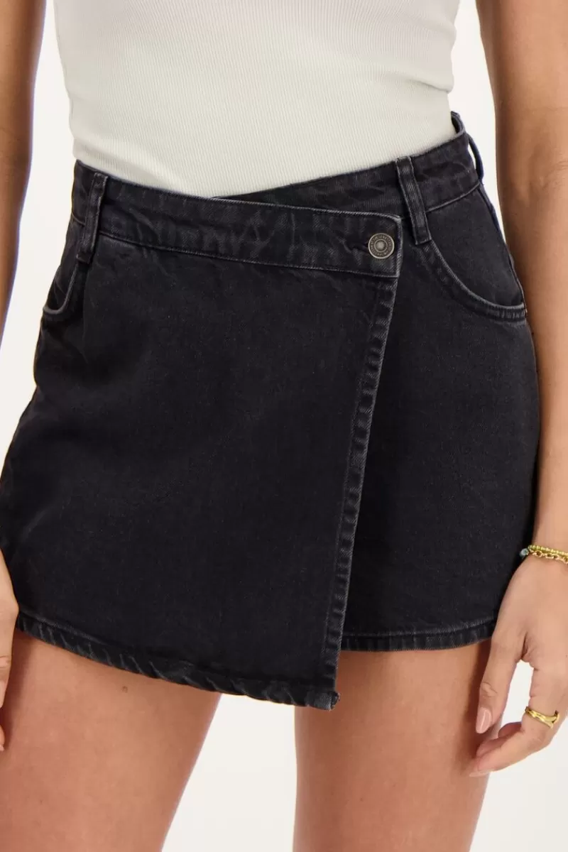 My Jewellery Jupe-short En Denim Avec Boutons