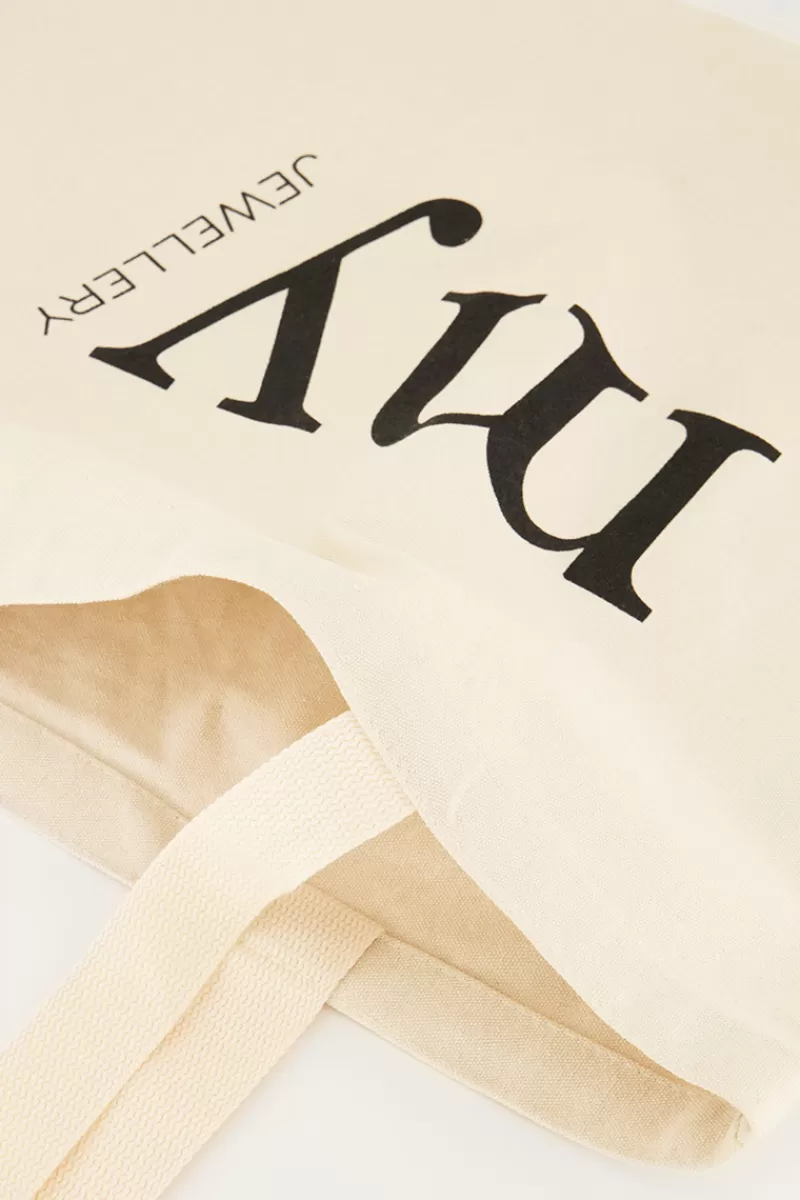 My Jewellery Large Tote Bag Beige