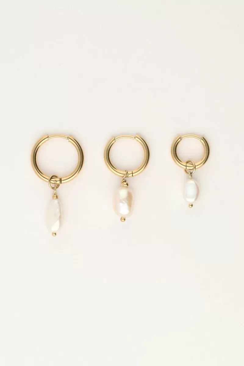 My Jewellery Lot De Trois Boucles D'oreilles En Perles