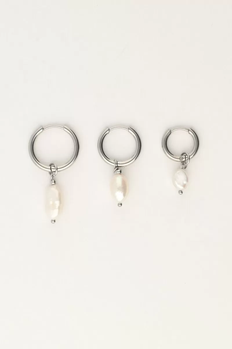 My Jewellery Lot De Trois Boucles D'oreilles En Perles