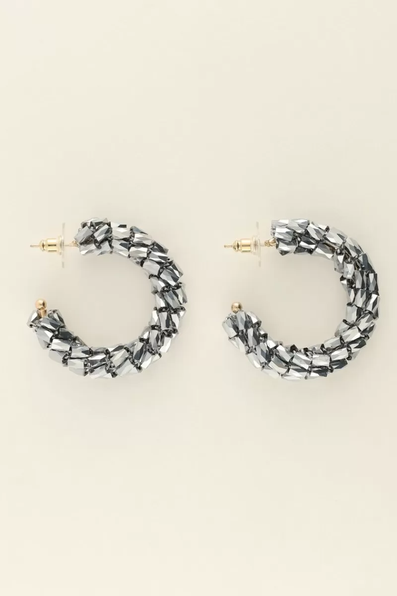 My Jewellery Maxi Boucles D’oreilles à Pierres Argentées