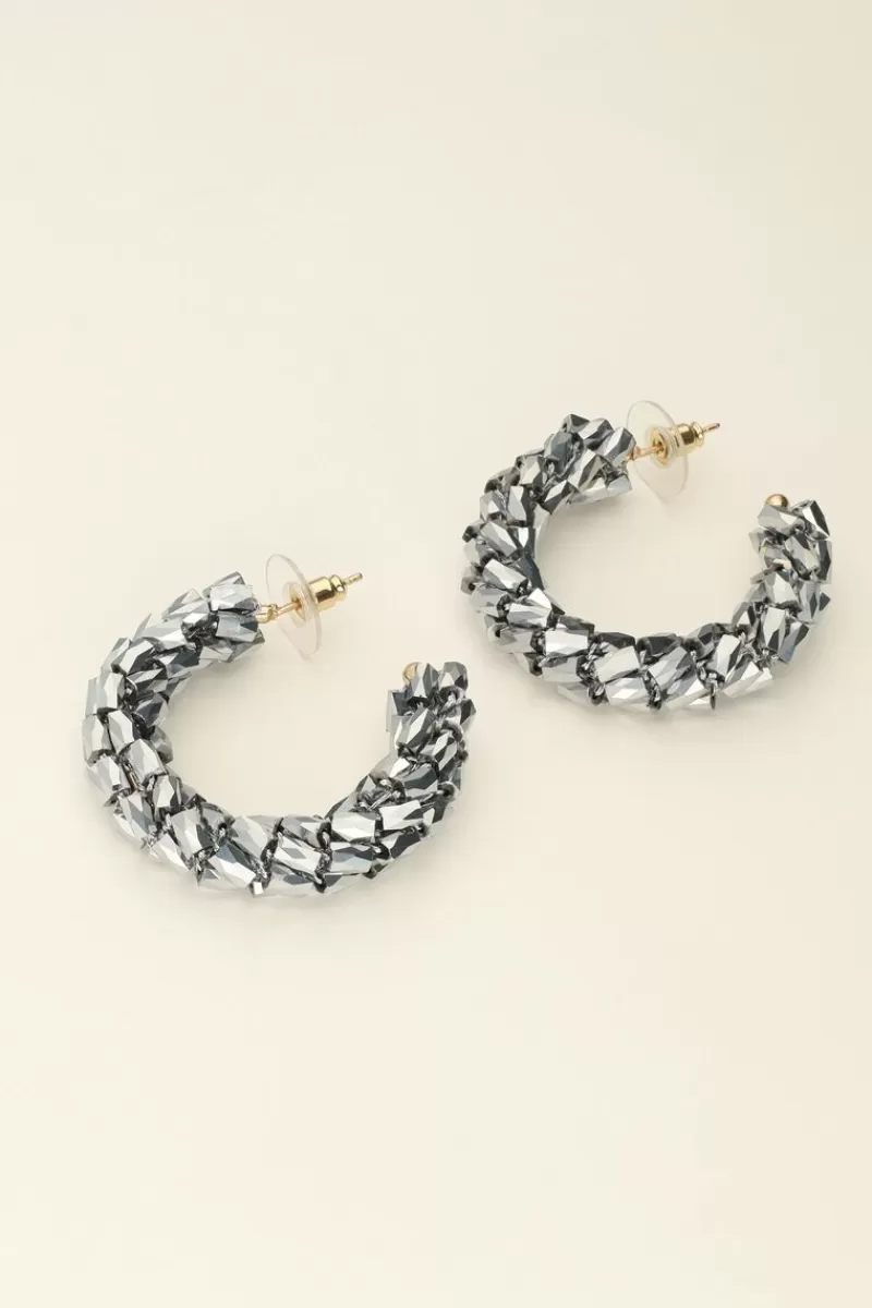 My Jewellery Maxi Boucles D’oreilles à Pierres Argentées