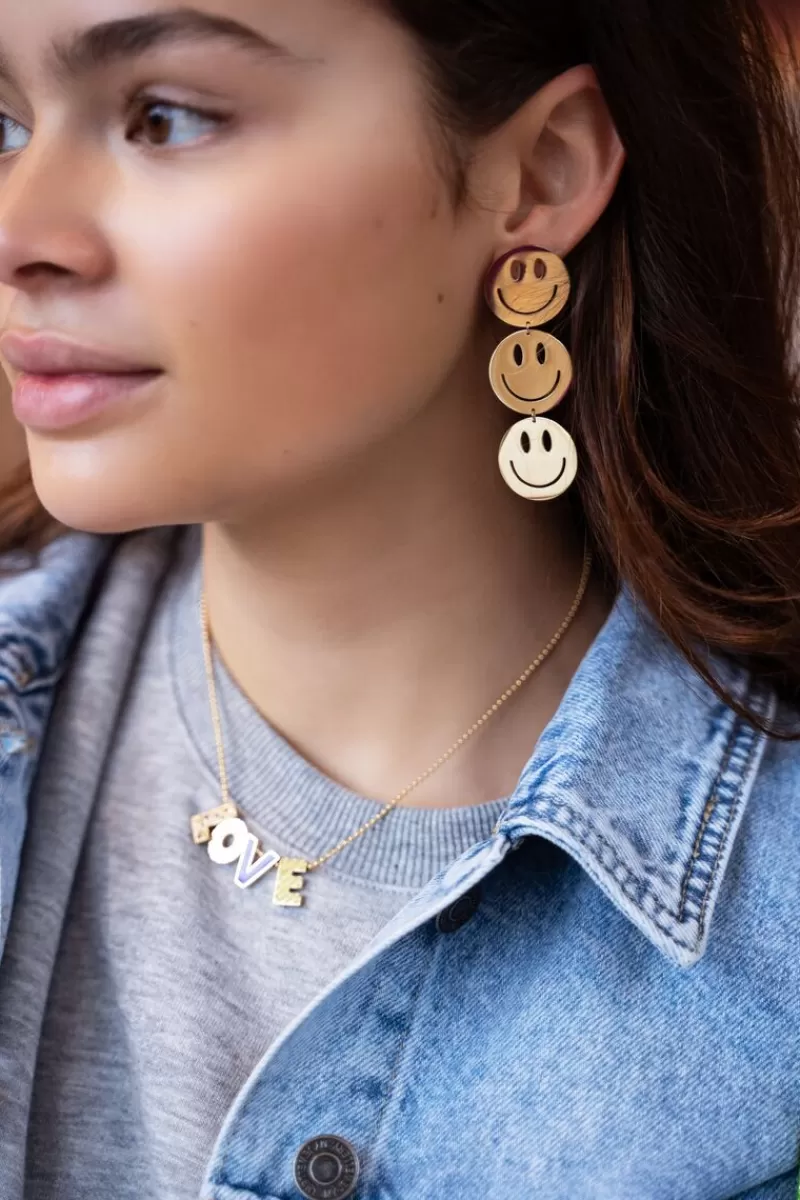 My Jewellery Maxi Boucles D'oreilles Candy Avec Smiley