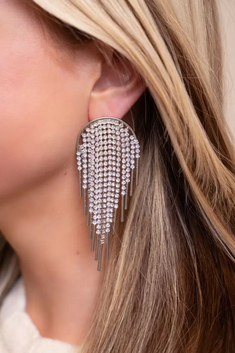 My Jewellery Maxi Boucles D'oreilles Strass Argentés Universe