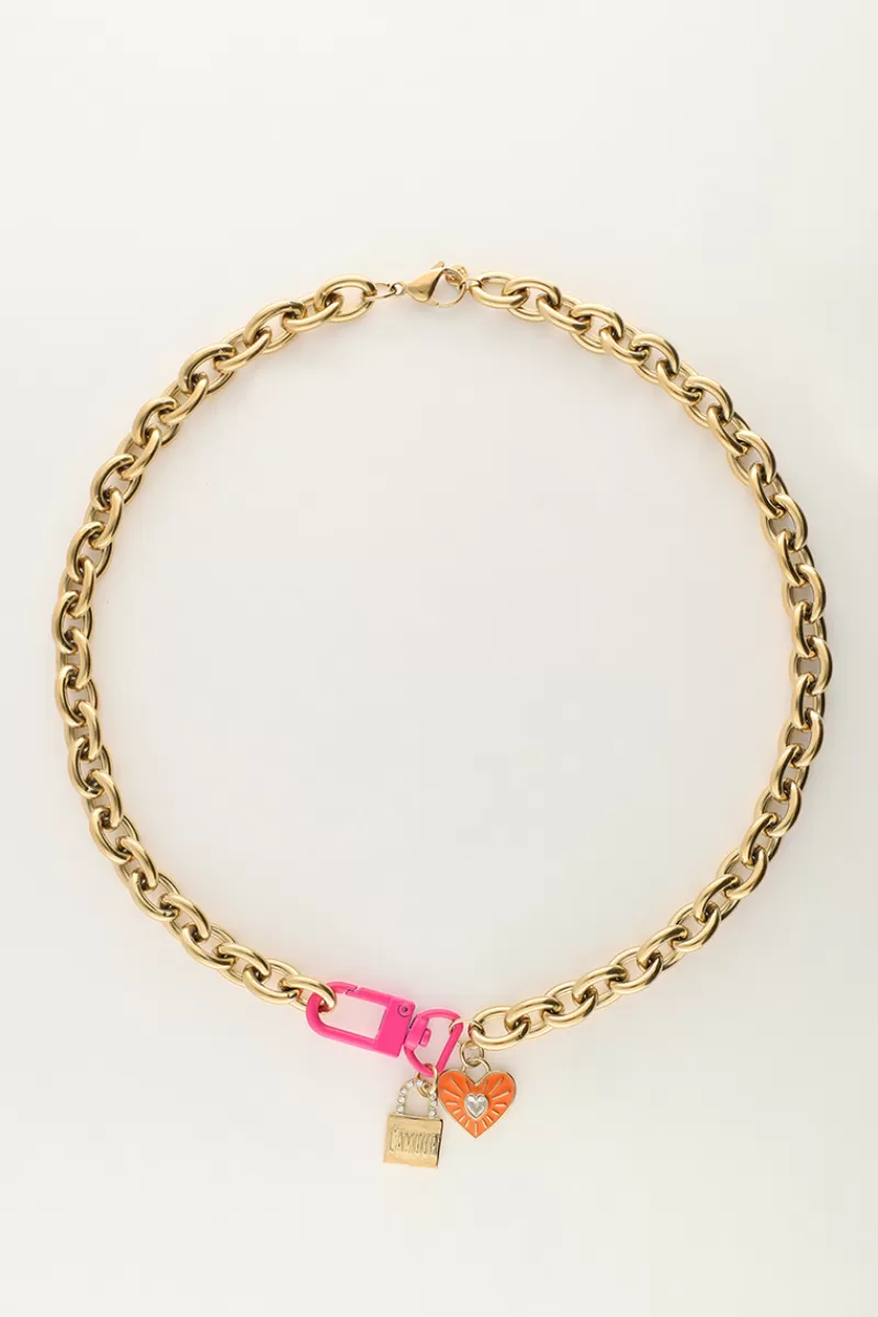 My Jewellery Maxi Collier Candy Avec Fermoir Et Charms
