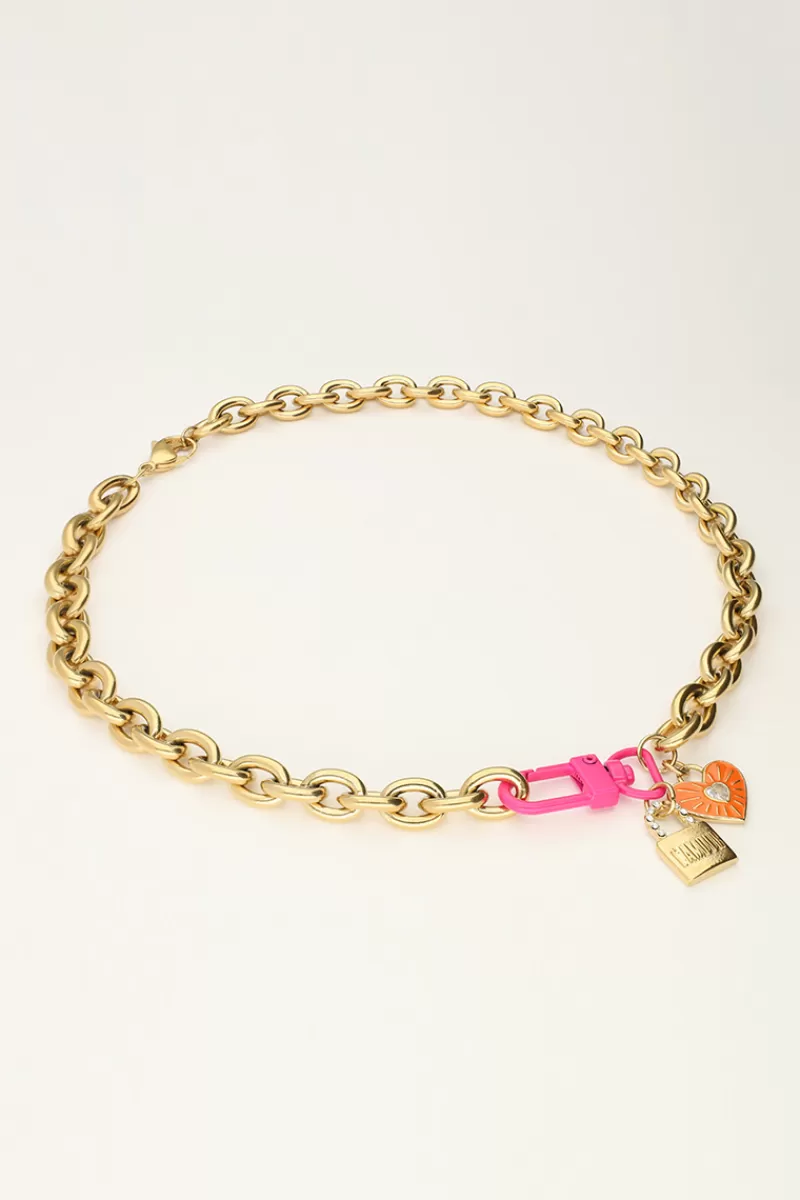 My Jewellery Maxi Collier Candy Avec Fermoir Et Charms