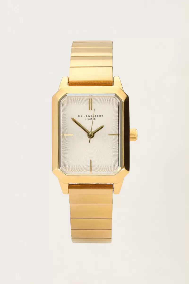 My Jewellery Montre Carrée à Larges Maillons Horizontaux