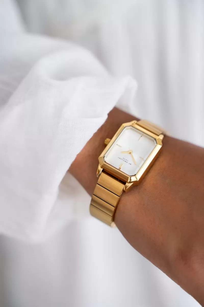 My Jewellery Montre Carrée à Larges Maillons Horizontaux
