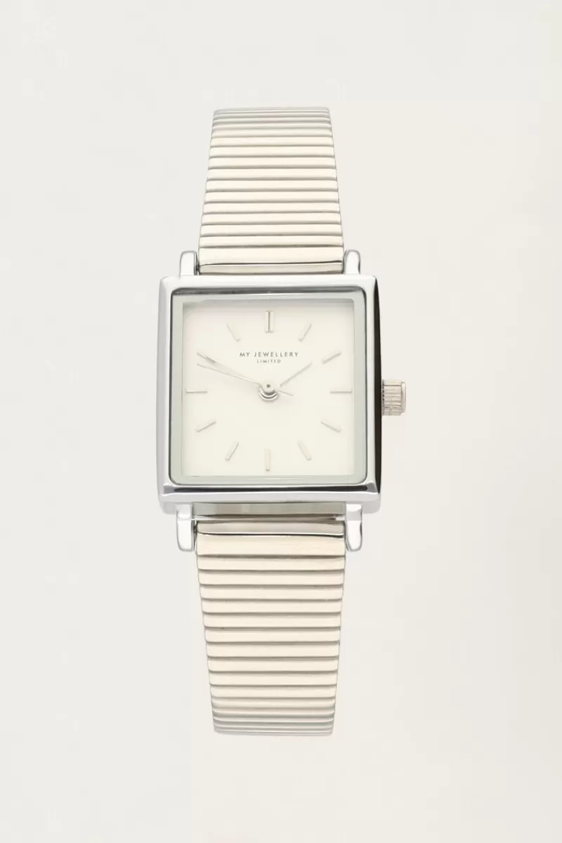 My Jewellery Montre Carrée à Maillons Horizontaux
