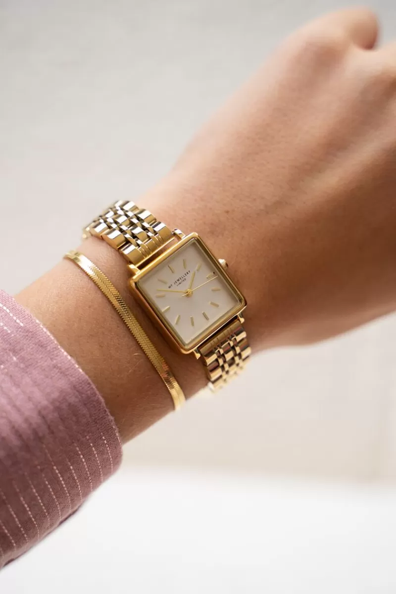 My Jewellery Montre Carrée Avec Cadran Blanc