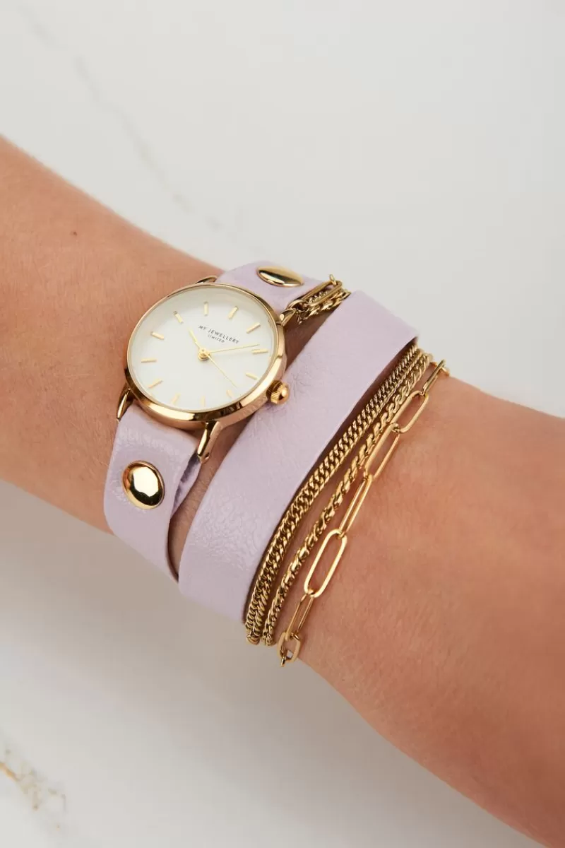 My Jewellery Montre Lilas à Double Bracelet