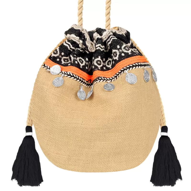 My Jewellery Multicolor Ibiza Bag - Beige/Black