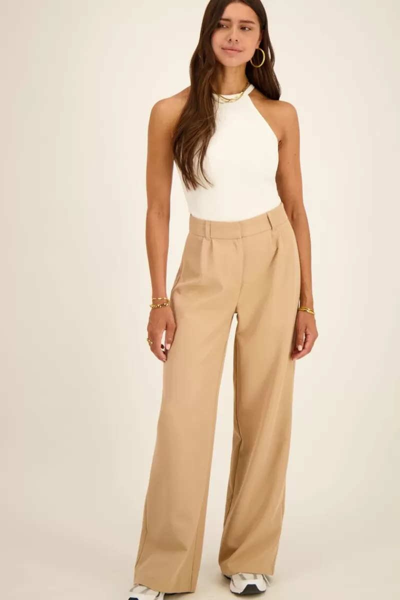 My Jewellery Pantalon Flare Beige