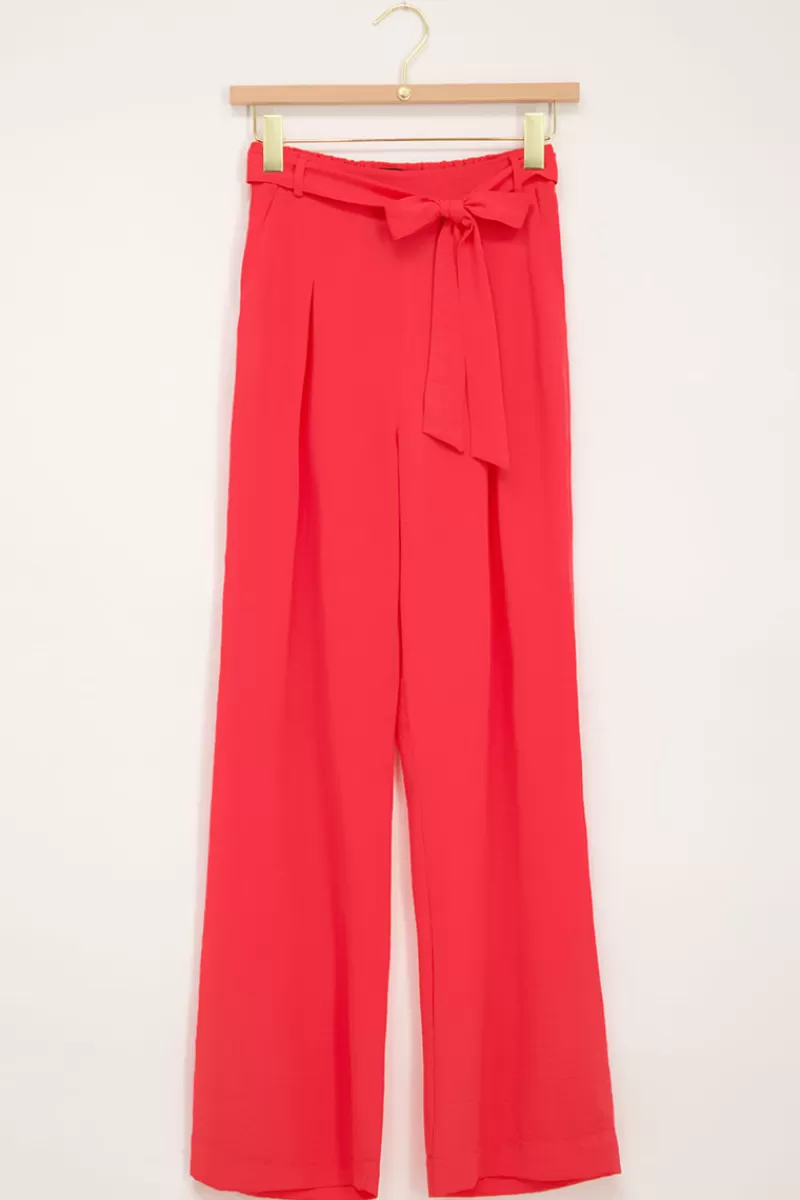 My Jewellery Pantalon Fluide Avec Ceinture