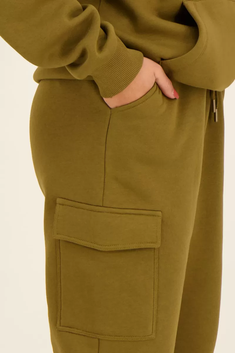 My Jewellery Pantalon Jogging Cargo Vert