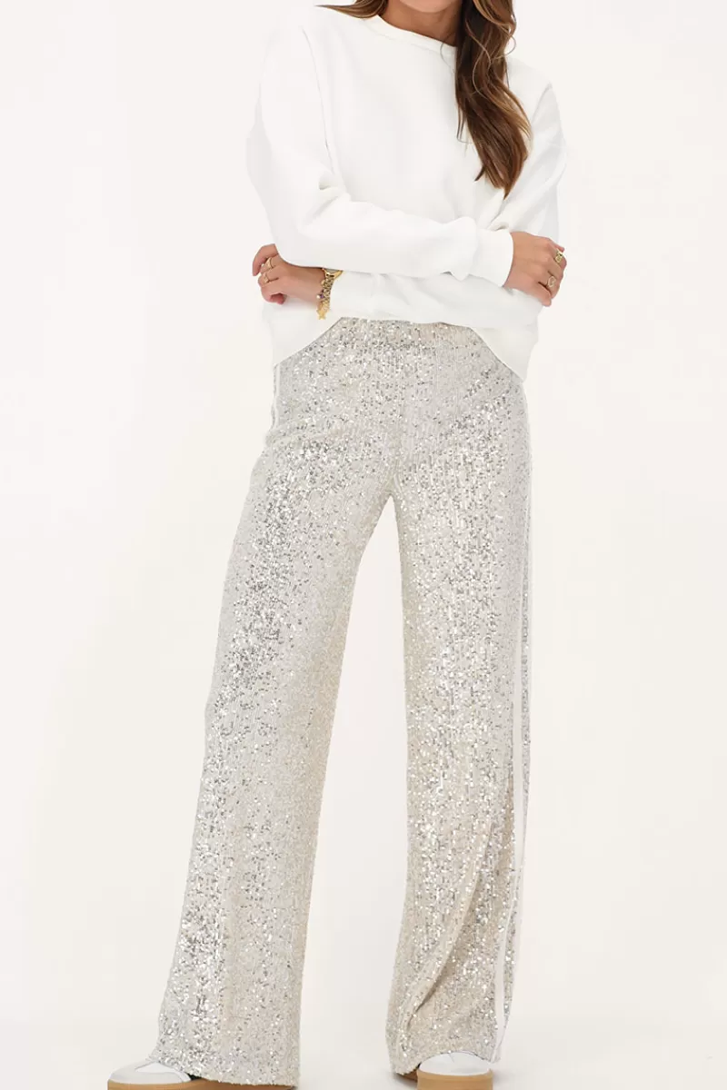 My Jewellery Pantalon Large Avec Paillettes Et Rubans