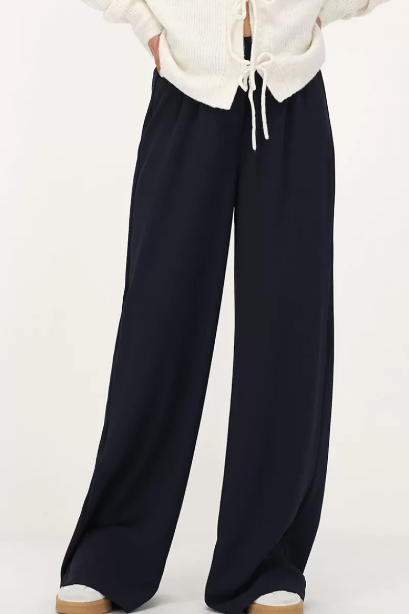 My Jewellery Pantalon Large Bleu Foncé